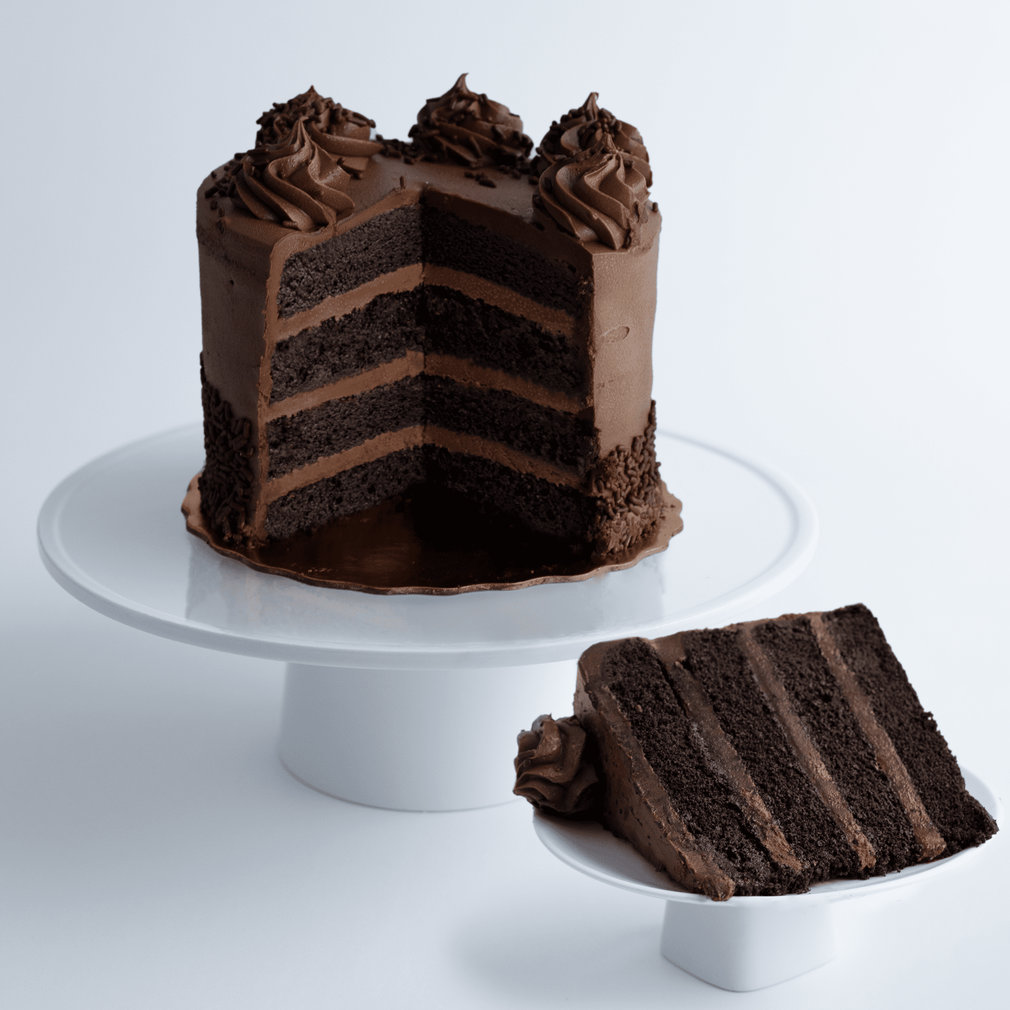 Carlo's Bakery Cake Boss Chocolate Fudge Cake, Small 6” Size - Serves 6 to 8 - Birthday Cakes and Treats for Delivery - Baked Fresh Daily, Delivered Frozen in Dry Ice - Walmart.com